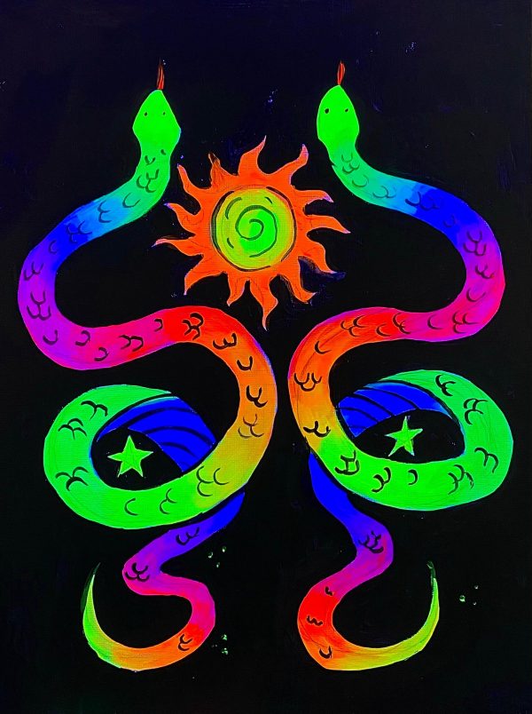 Pinta tu signo Géminis con colores flúor en Barcelona.