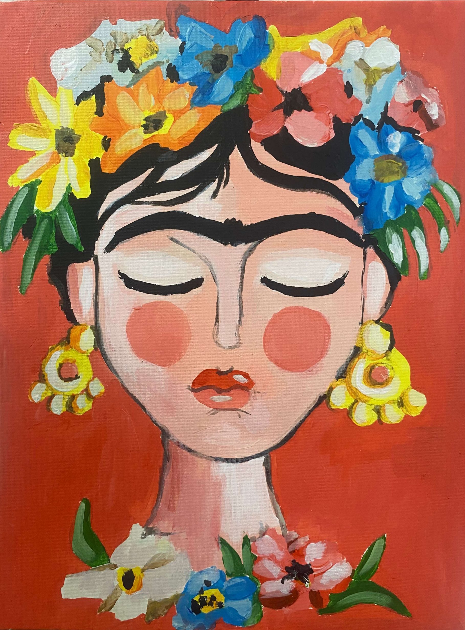 Wine and Art Experience taller Frida Kahlo pintura y vino Barcelona