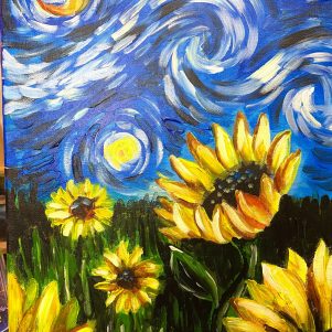 Pintar un cuadro Barcelona: Los Girasoles de Vincent Van Gogh