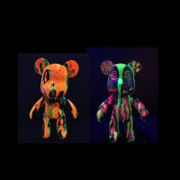 Pintar un oso Barcelona: Taller para pintar un oso flúor