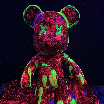 Oso bearbrick pintado